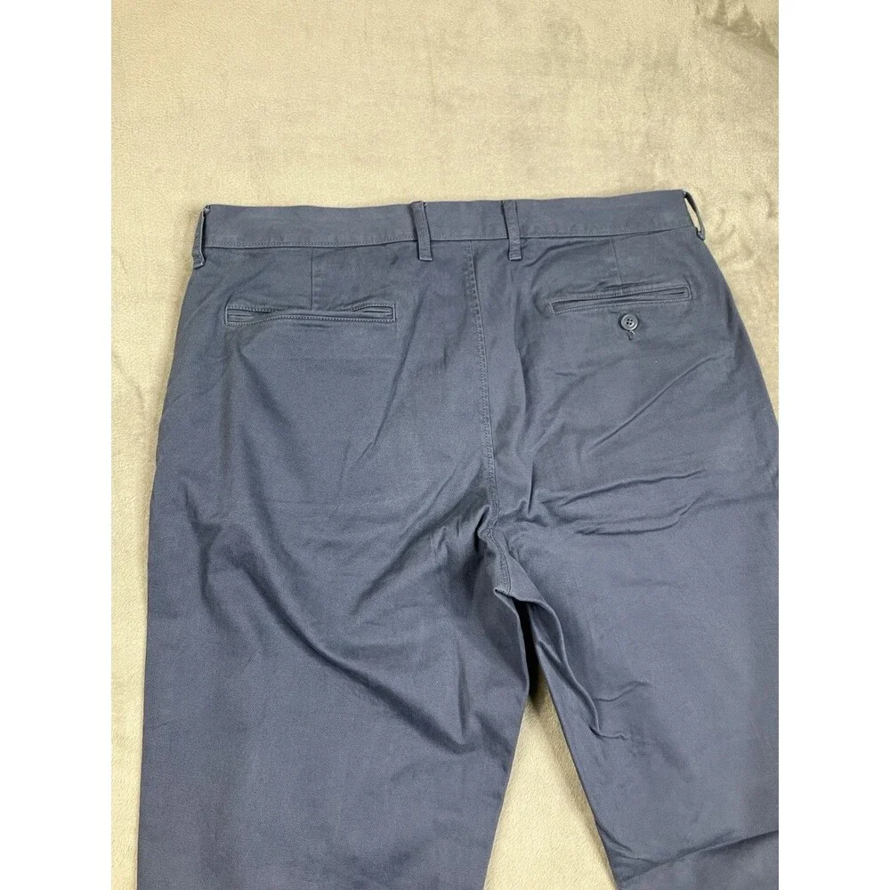 J.Crew 770 Straight Fit Stretch Chino Pants Men 34x34 Blue Classic Casual AR886